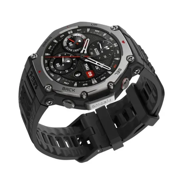 Amazfit T-Rex 3 Dual-band GPS Smartwatch – Color: Black – View 3